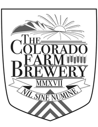 THE COLORADO FARM BREWERY MMXVII NIL SINE NUMINE