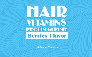 HAIR VITAMINS PECTIN GUMMY BERRIES FLAVOR ABOUT 60 GUMMY VITAMINS