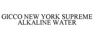 GICCO NEW YORK SUPREME ALKALINE WATER