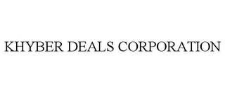 KHYBER DEALS CORPORATION