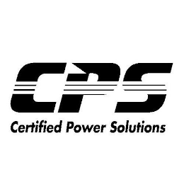 CPS CERTIFIED POWER SOLUTIONS