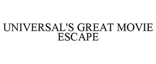 UNIVERSAL'S GREAT MOVIE ESCAPE