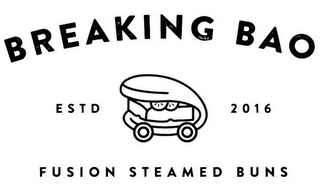 BREAKING BAO ESTD 2016 FUSION STEAMED BUNS