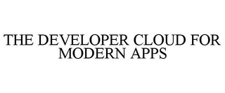 THE DEVELOPER CLOUD FOR MODERN APPS