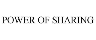 POWER OF SHARING