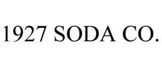 1927 SODA CO.