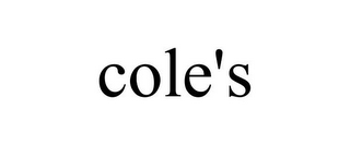 COLE'S