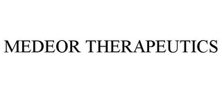 MEDEOR THERAPEUTICS