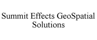 SUMMIT EFFECTS GEOSPATIAL SOLUTIONS