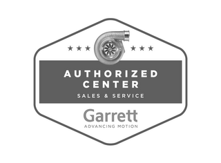 GARRETT AUTHORIZED CENTER SALES & SERVICE GARRETT ADVANCING MOTION