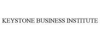 KEYSTONE BUSINESS INSTITUTE