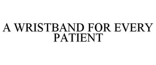 A WRISTBAND FOR EVERY PATIENT