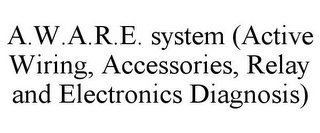 A.W.A.R.E. SYSTEM (ACTIVE WIRING, ACCESSORIES, RELAY AND ELECTRONICS DIAGNOSIS)