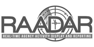 RAADAR REAL-TIME AGENCY ACTIVITY DISPLAY AND REPORTING