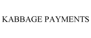 KABBAGE PAYMENTS