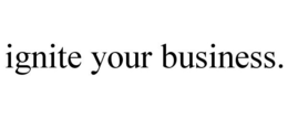 IGNITE YOUR BUSINESS.