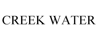 CREEK WATER