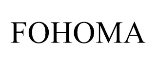 FOHOMA