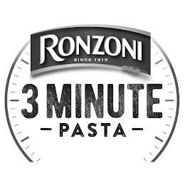 RONZONI SINCE 1915 3 MINUTE PASTA