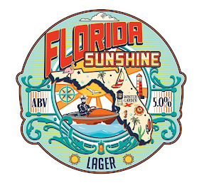 FLORIDA SUNSHINE LAGER ABV 5.0% WINTER GARDEN WG