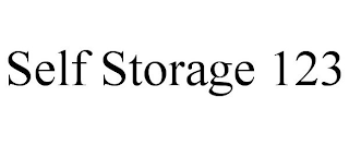 SELF STORAGE 123