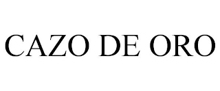 CAZO DE ORO