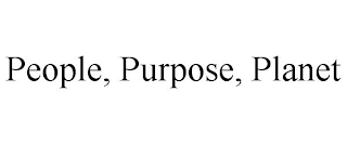 PEOPLE, PURPOSE, PLANET