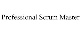 PROFESSIONAL SCRUM MASTER