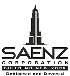 SAENZ CORPORATION BUILDING NEW YORK DEDICATED AND DEVOTED