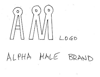 AM LOGO ALPHA MALE BRAND