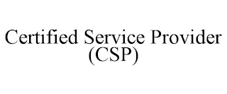 CERTIFIED SERVICE PROVIDER (CSP)