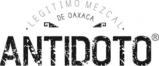 LEGITIMO MEZCAL DE OAXACA ANTIDOTO