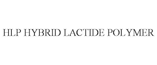 HLP HYBRID LACTIDE POLYMER