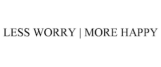 LESS WORRY | MORE HAPPY