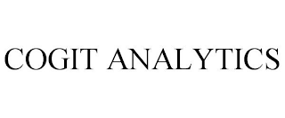 COGIT ANALYTICS