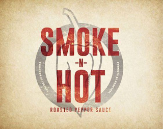 SMOKE-N-HOT, PRODUCT OF HONDURAS, ROASTED PEPPER SAUCE, PRODUCTO DE HONDURAS