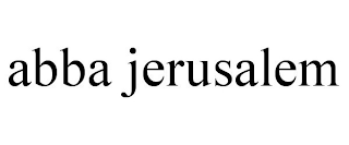 ABBA JERUSALEM