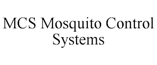 MCS MOSQUITO CONTROL SYSTEMS