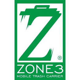 Z ZONE 3 MOBILE TRASH CARRIER