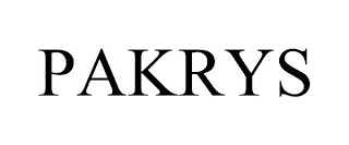 PAKRYS