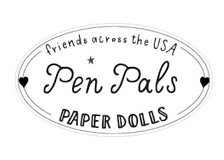 PEN PALS PAPER DOLLS FRIENDS ACROSS THE USA