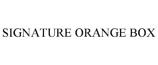 SIGNATURE ORANGE BOX