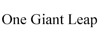 ONE GIANT LEAP