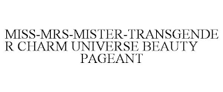 MISS-MRS-MISTER-TRANSGENDER CHARM UNIVERSE BEAUTY PAGEANT