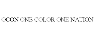 OCON ONE COLOR ONE NATION