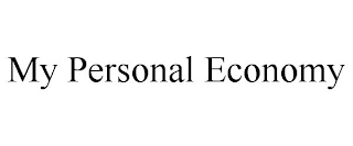 MY PERSONAL ECONOMY