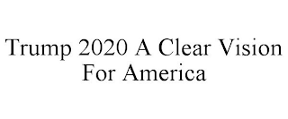 TRUMP 2020 A CLEAR VISION FOR AMERICA