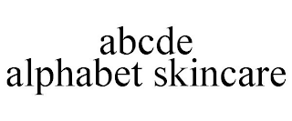 ABCDE ALPHABET SKINCARE