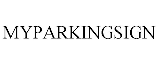 MYPARKINGSIGN