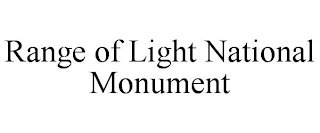 RANGE OF LIGHT NATIONAL MONUMENT